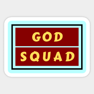 God Squad | Christian Typography Sticker